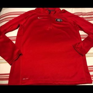 Nike XL UGA Quarter Zip Pullover